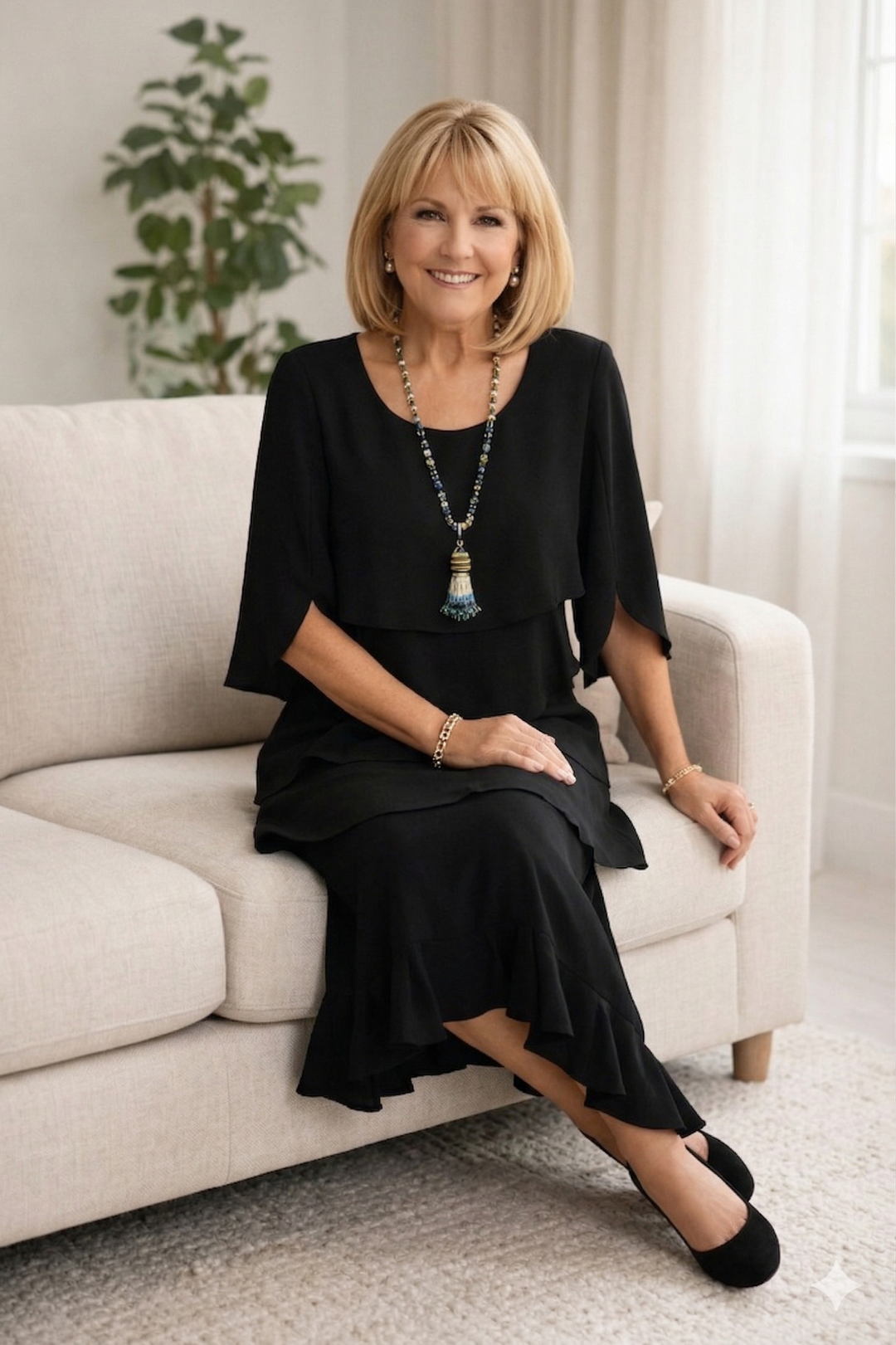 Patricia | Elegant Comfort Ruffle Dress